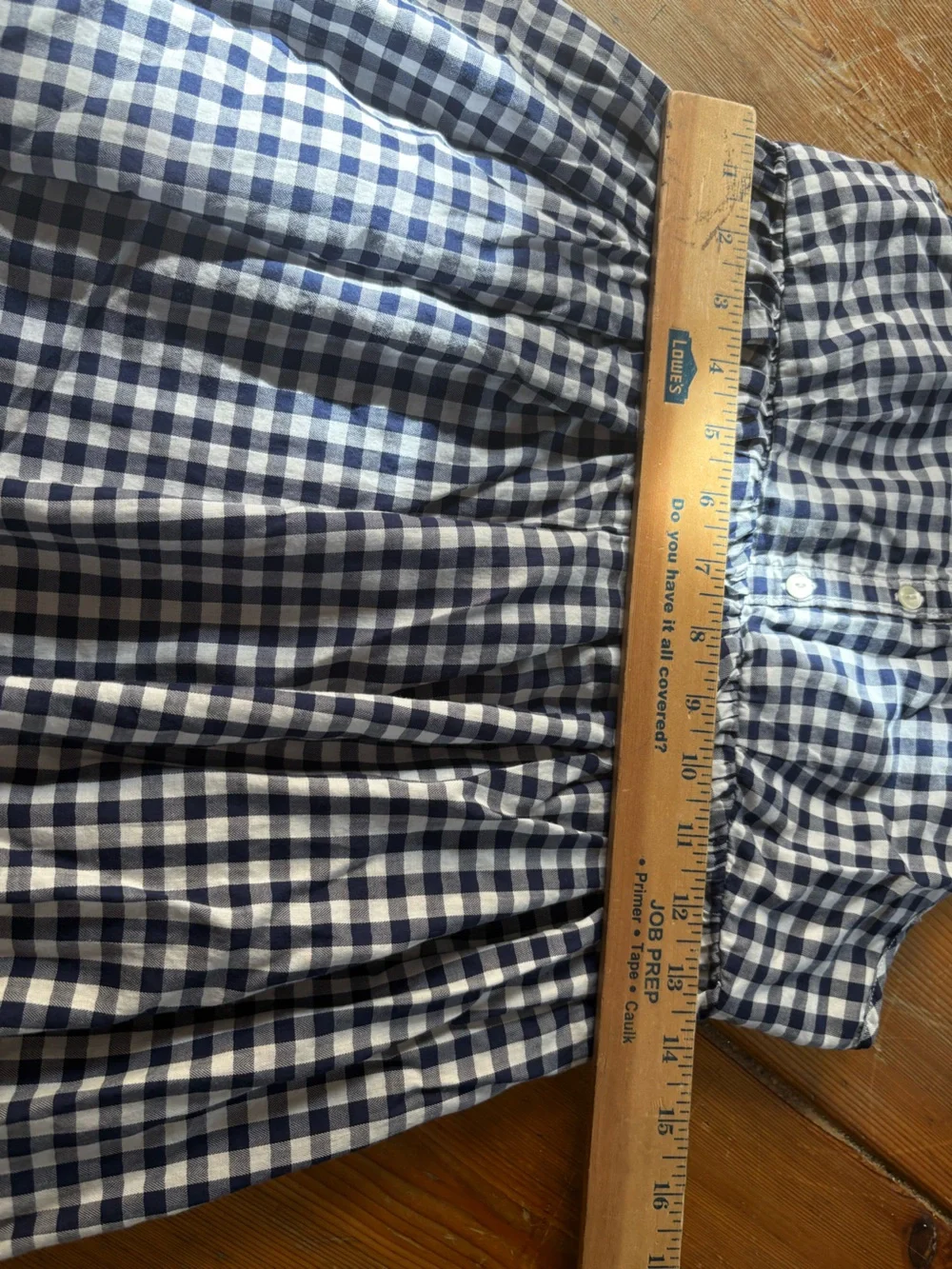 Ralph Lauren Girls Gingham Maxi Dress Size 16 XL Navy White 100% Cotton